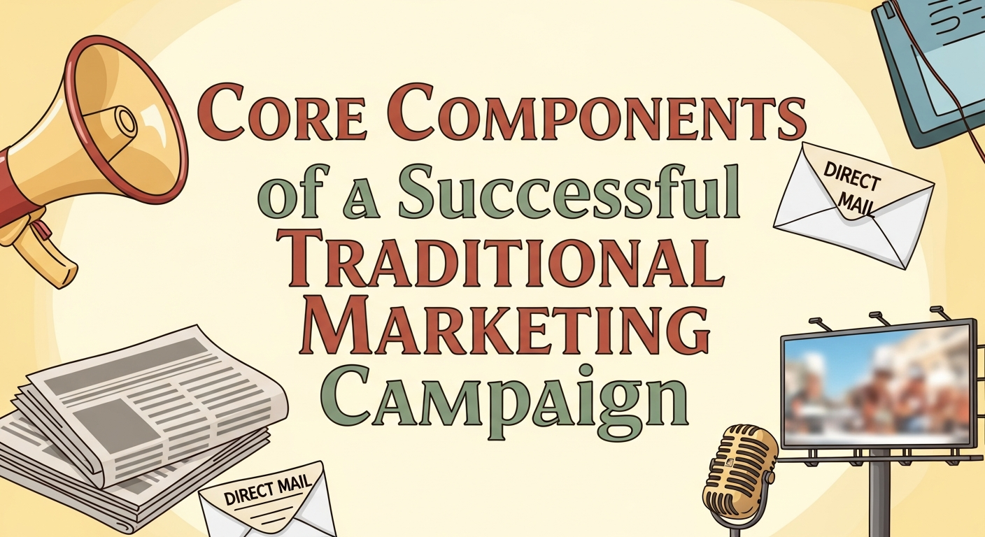 Essential elements of traditional marketing campaigns