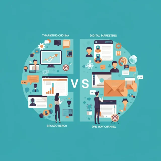 Marketing vs Digital Marketing
