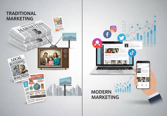 Traditional vs Modern Marketing