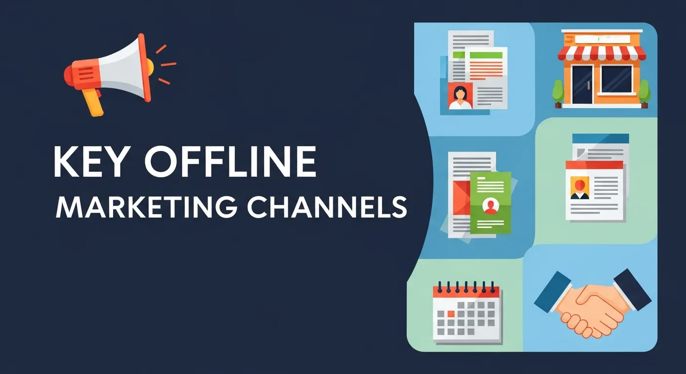 Key offline channels used in traditional marketing