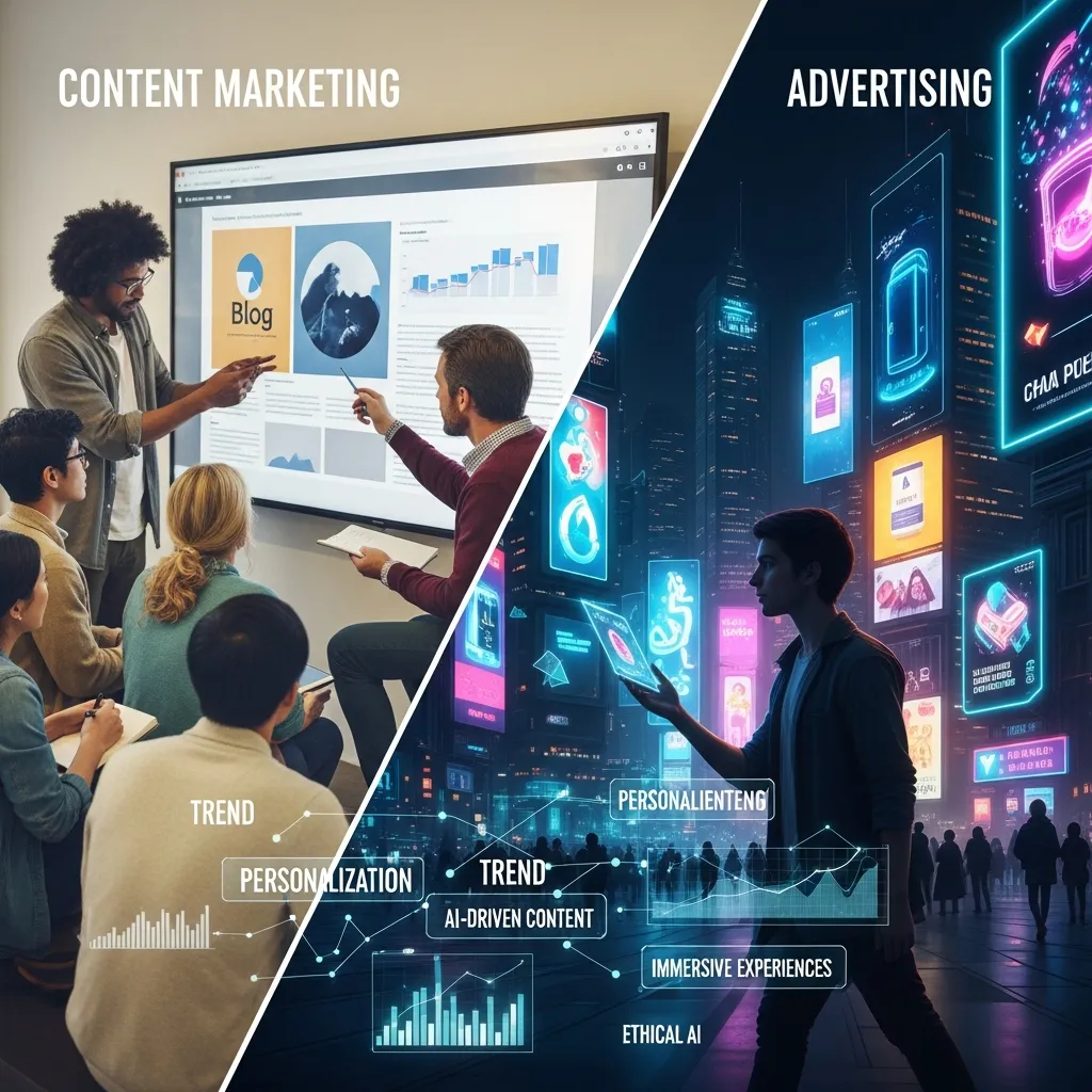 Future of content marketing vs advertising