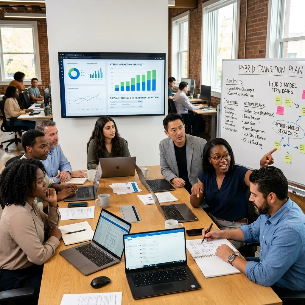 Challenges in hybrid marketing model transition