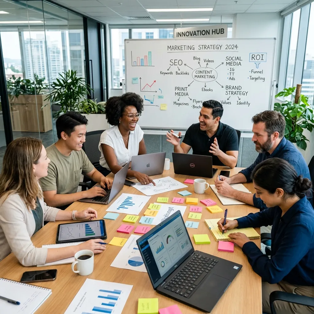 Core components of a hybrid marketing strategy
