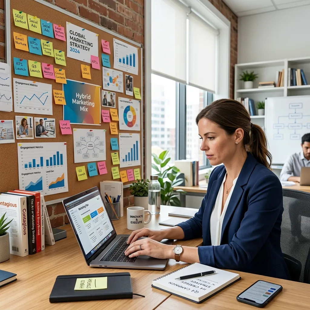 Steps to build a hybrid marketing mix strategy