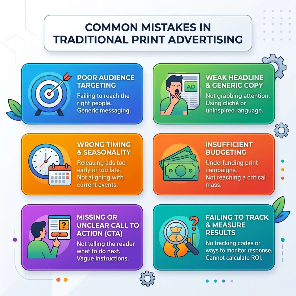 Common Mistakes in Traditional Print Advertising