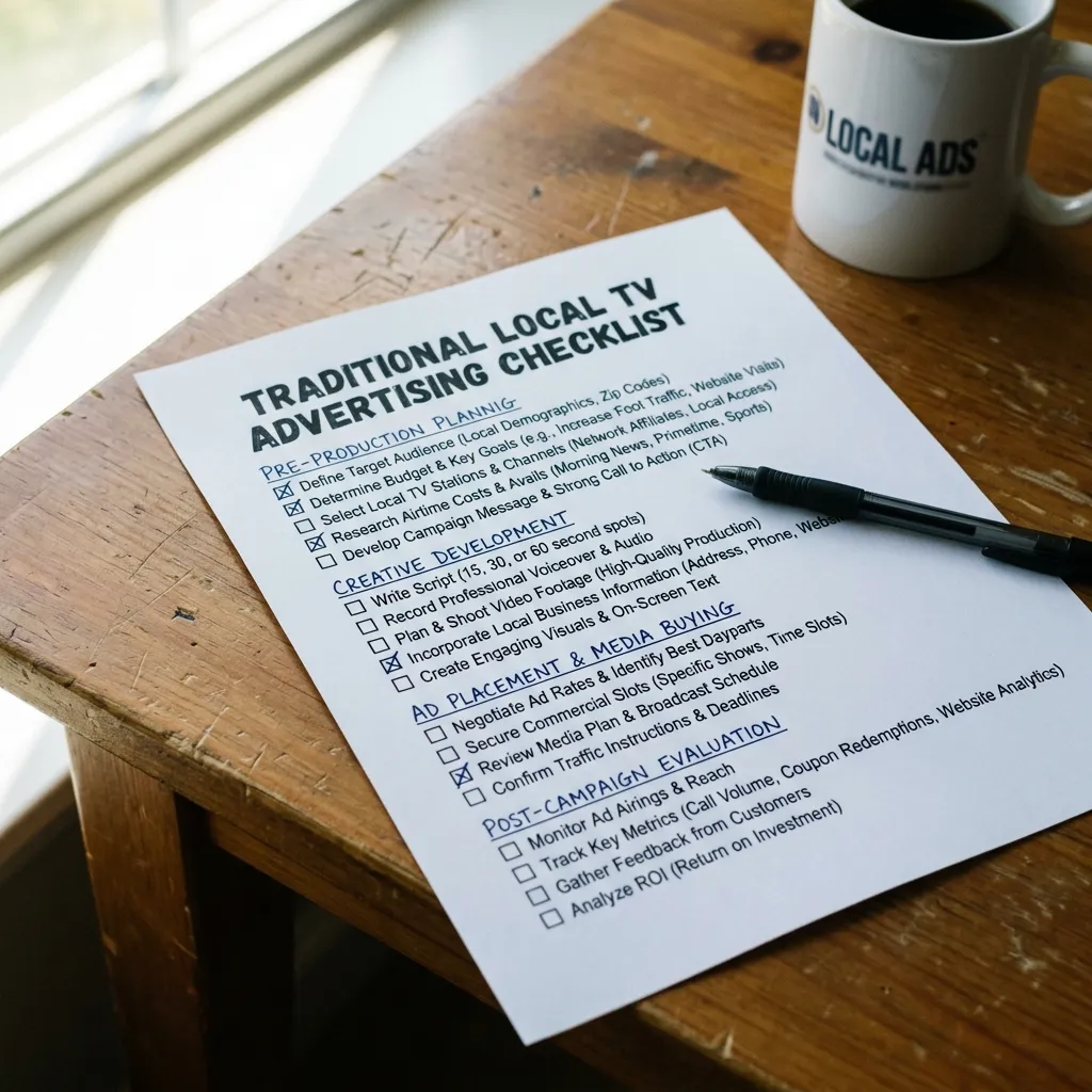 Traditional Local TV Advertising Checklist