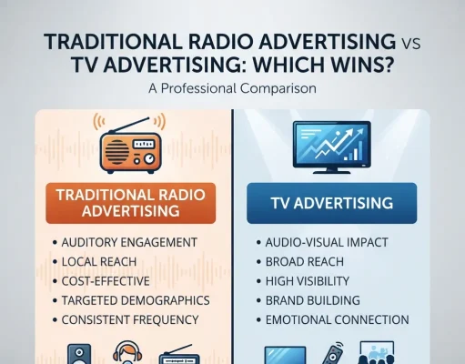 Traditional Radio Advertising vs TV Advertising: Which Wins? Traditional Radio Advertising vs TV Advertising