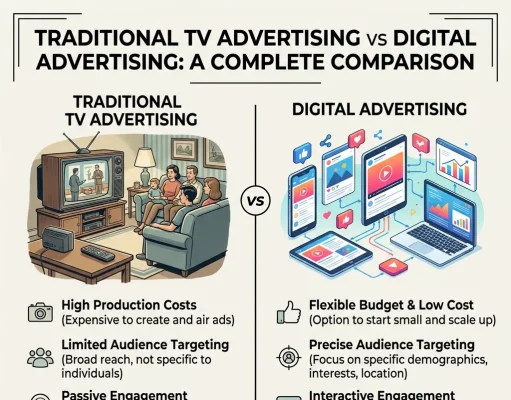Traditional TV Advertising vs Digital Advertising: Which Is Better? Traditional TV Advertising vs Digital Advertising