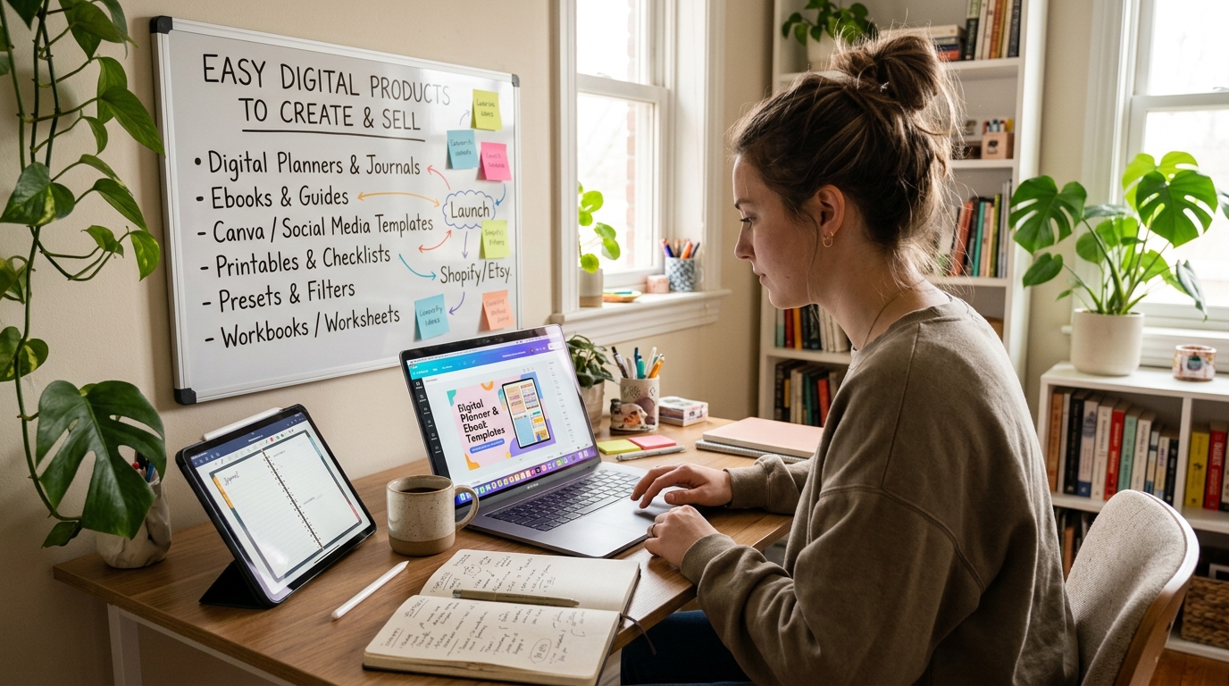 Easy Digital Products to Create and Sell