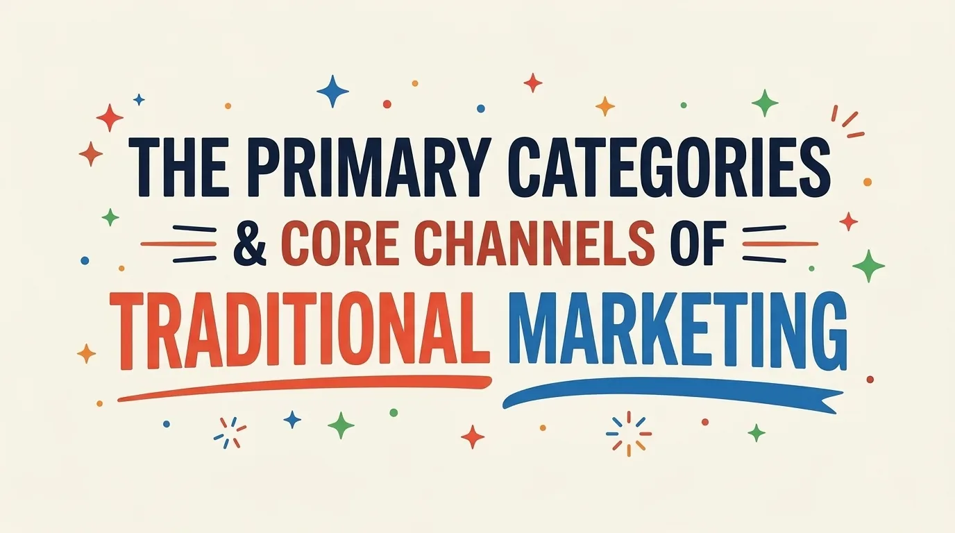 The Primary Categories and Core Channels of Traditional Marketing