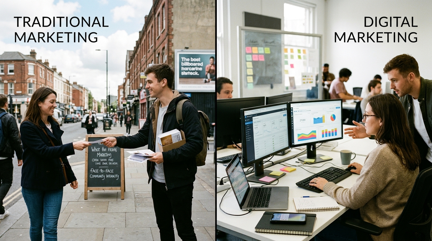 Traditional Marketing vs Digital Marketing